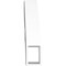 Ekena Millwork 3-in. W x 14-in. D x 14-in. H Ridgewood Architectural Grade PVC Knee Brace BRCP03X14X14RID - alternate 6